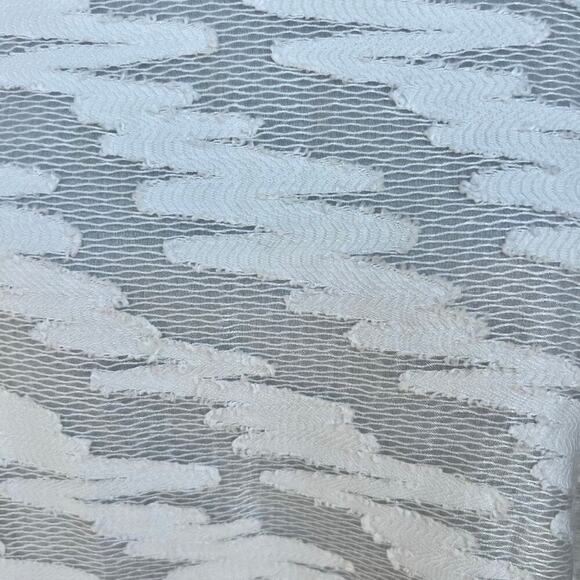 HALOGEN lace texturized sleeveless top white, women's XL - Picture 8 of 9